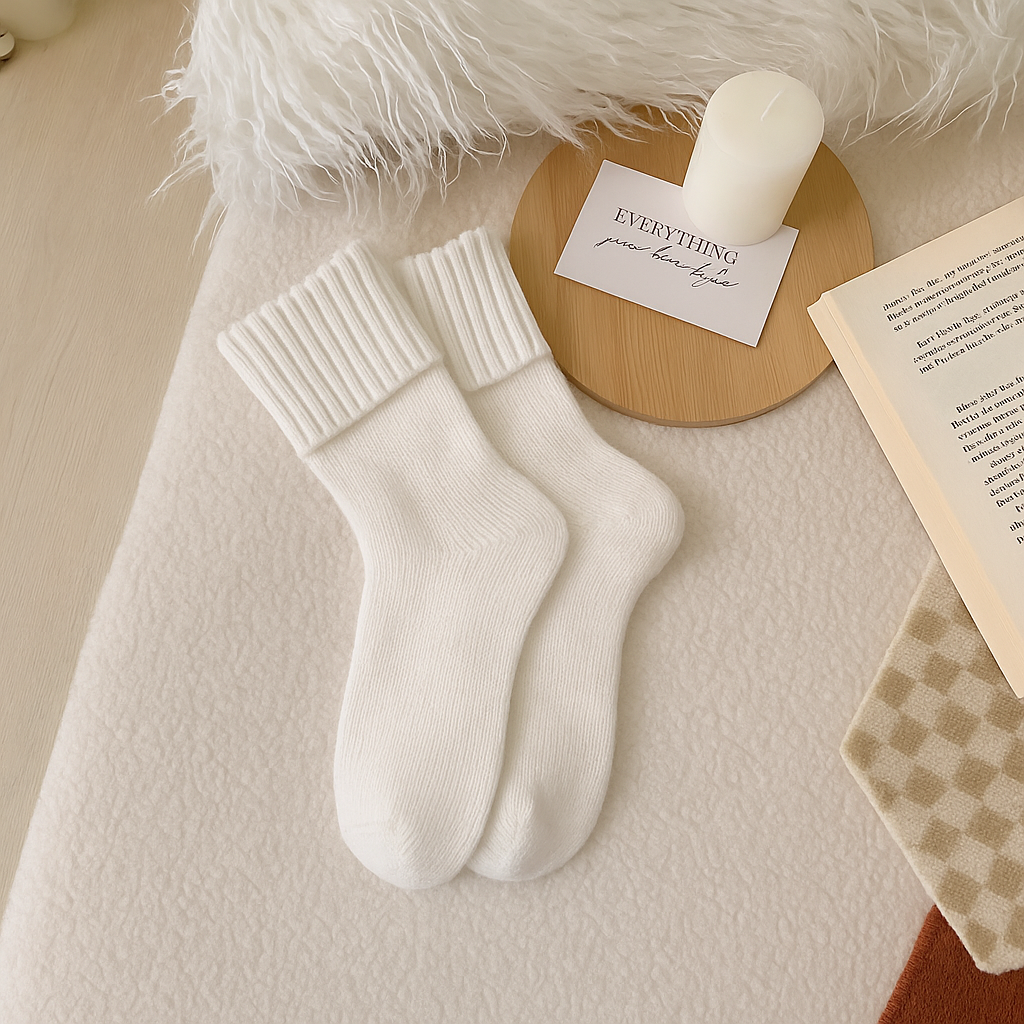 The Knitted Fleece Socks - 5 Pack