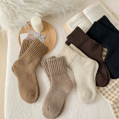 The Knitted Fleece Socks - 5 Pack